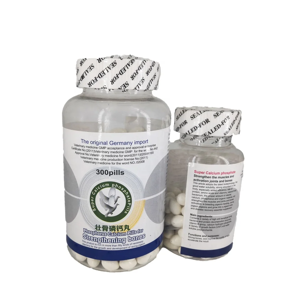 Пищевые Таблетки для укрепления костей голубей из кальция и фосфора