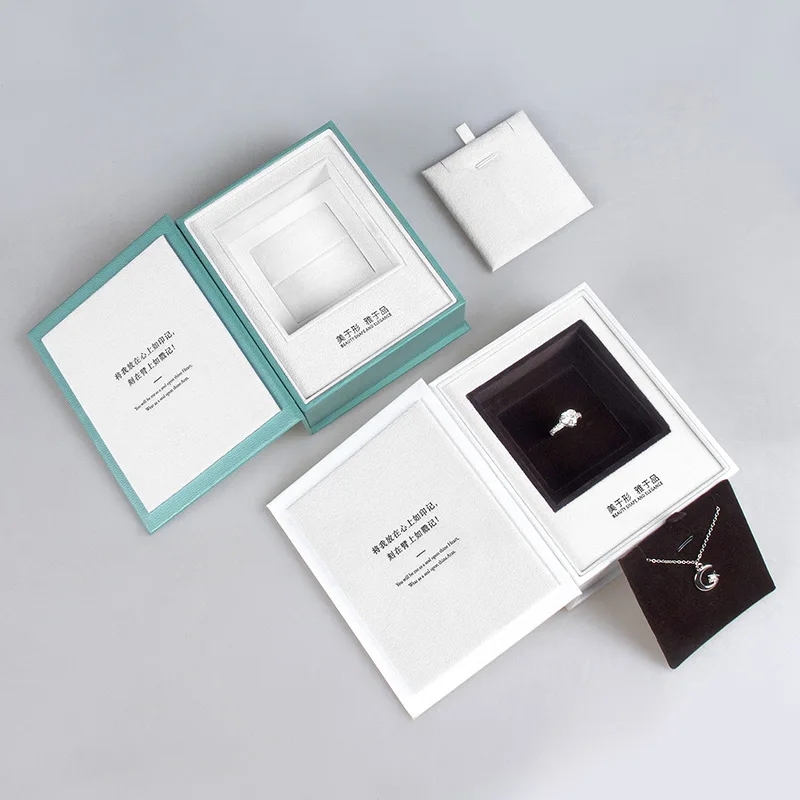 Новые продукты роскошная коробка для колец и ювелирных изделий подарочная в форме книги упаковка с логотипом