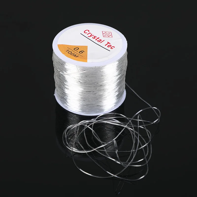 100M/Rolls version 0.4mm-1mm strong stretch crystal elastic Line Stringing beaded string bracelet jewelry material bead string