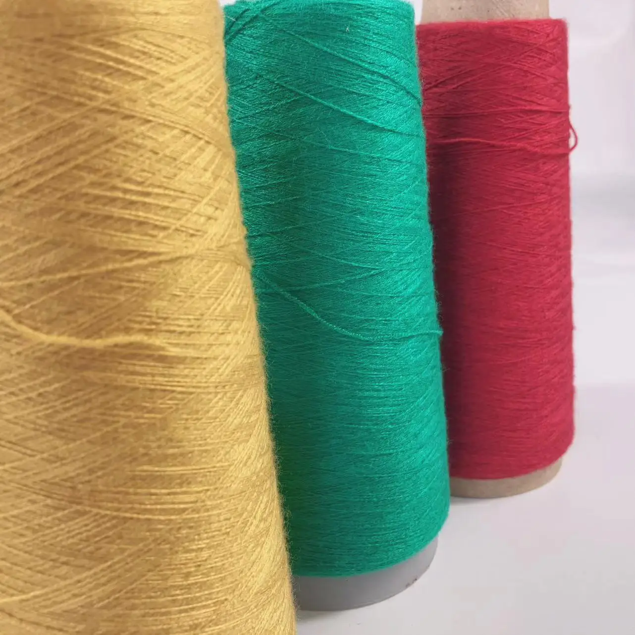 Customized Viscose Nylon PBT Rabbit Hair Like Elastic For Knitting Garment Jersey Sock Sweater Core Spun Yarn