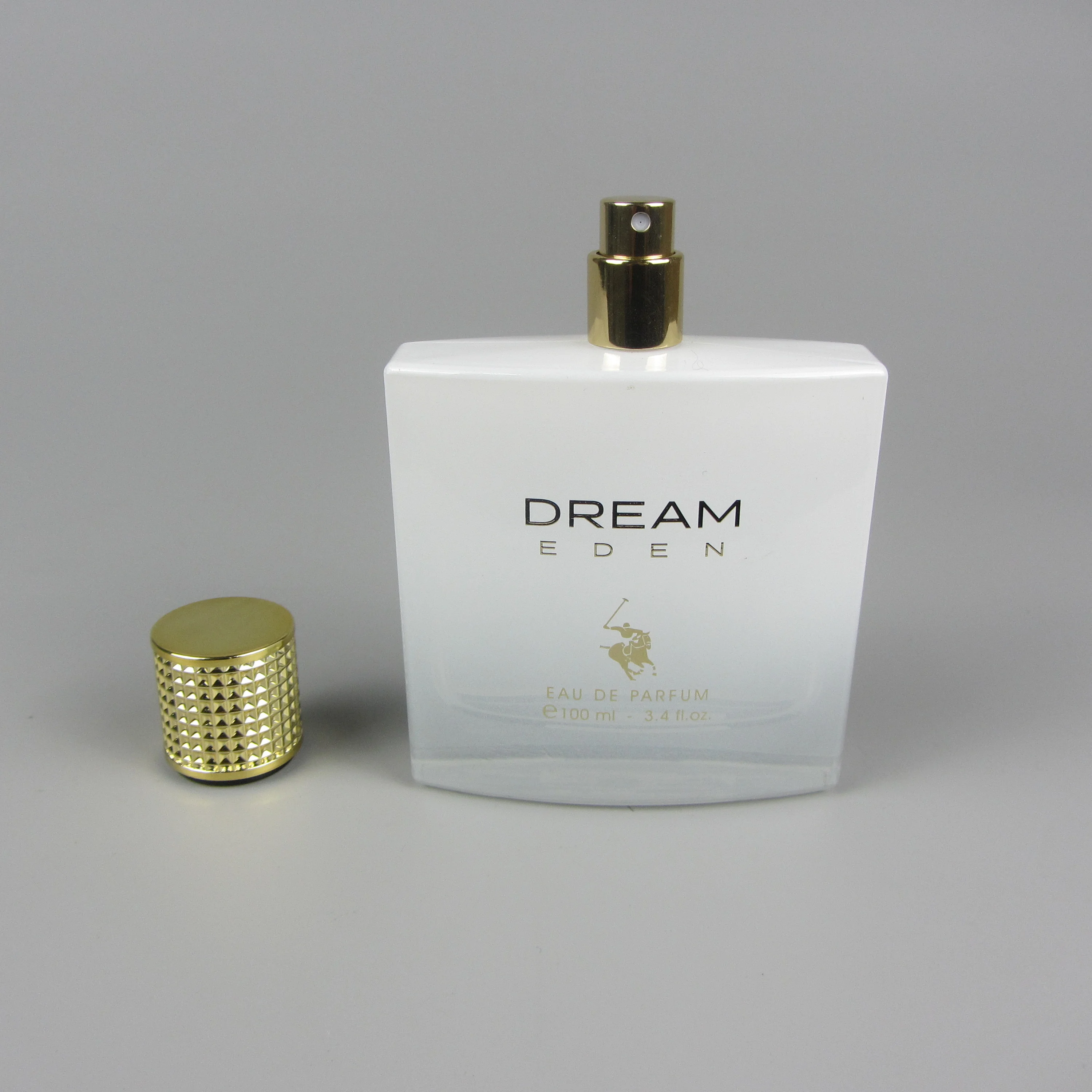 wholesale Special design fancy antique rectangle crimp neck 15mm empty spray perfume bottle