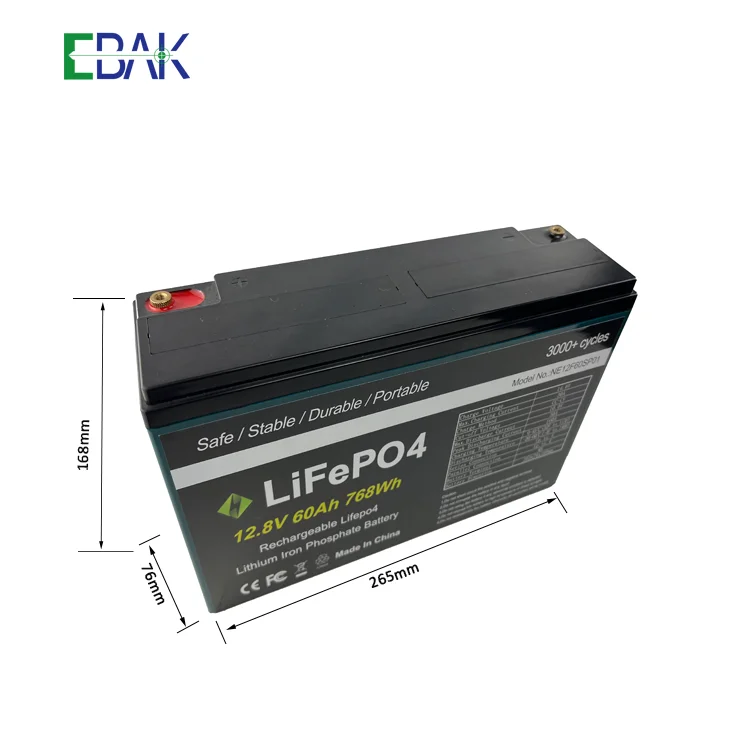 12 volt deep cycle lifepo4 battery 12v 50ah/60ah lithium ion battery for electric boat UPS