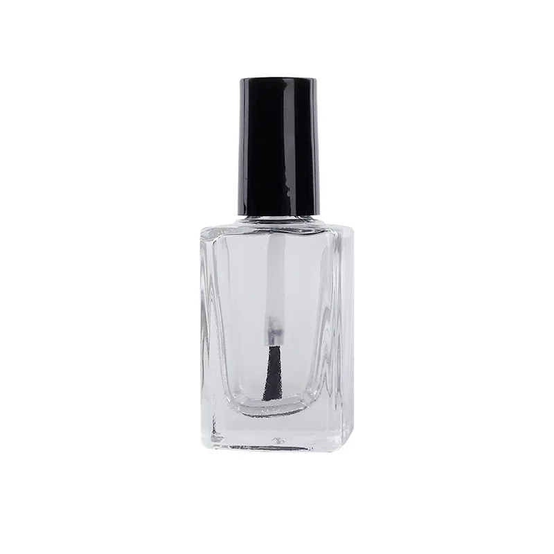 Custom 5ml 10ml 15ml Empty Nail Polish Bottle Clear Glass Nail Polish Bottle With Brush