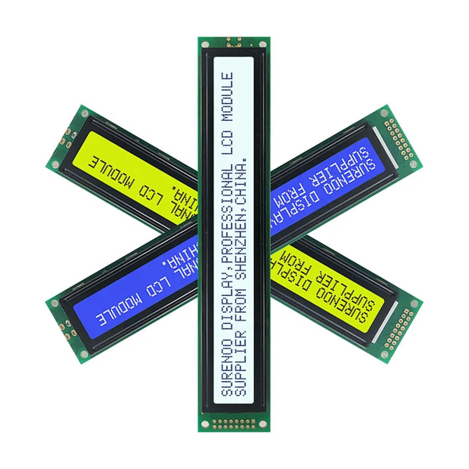 182.0*33.5MM 402 4002 40X2 STN Yellow Green Blue Negative Character LCD Module Display Screen Panel LCM with LED Backlight