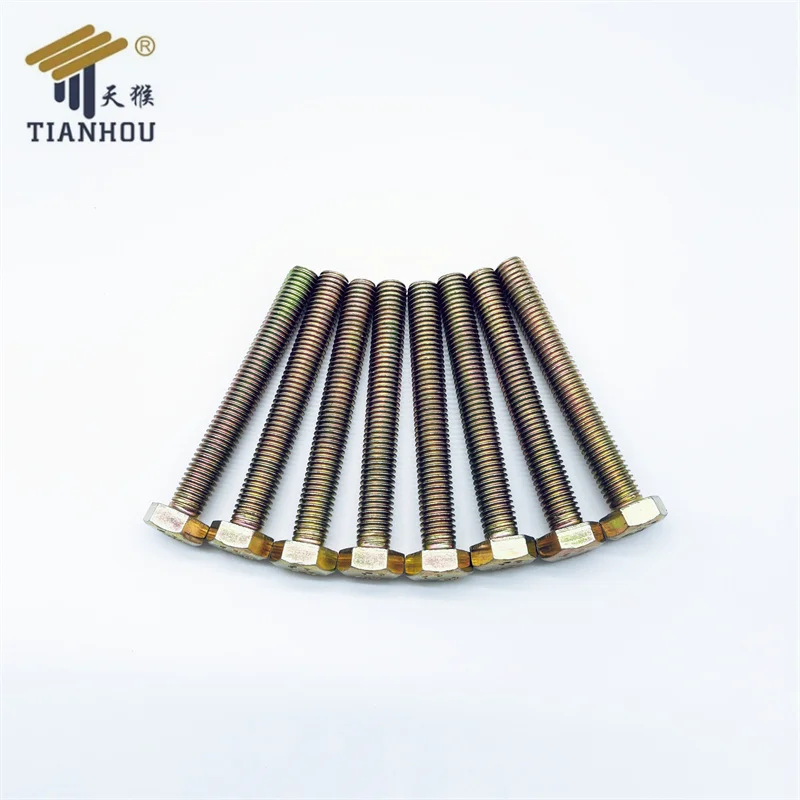 Hex bolt zinc plating DIN934 carbon steel 4.8, 8.8 grade bolts