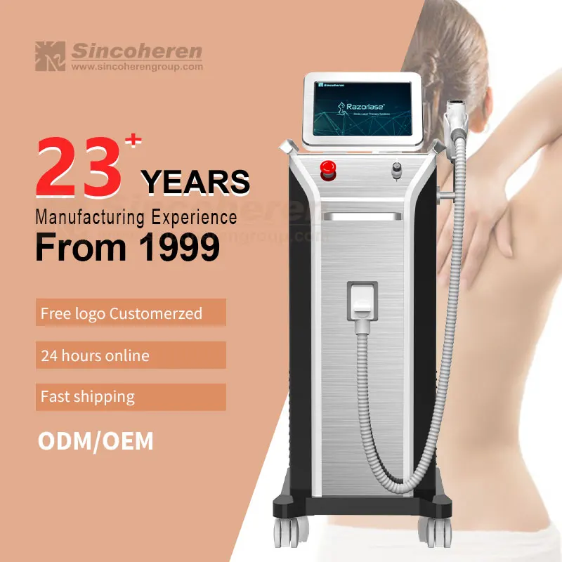 810nm Fiber Coupled Diode Laser Hair Removal Machine For All Skin Colers 2021 Sincoheren Therapy Systems