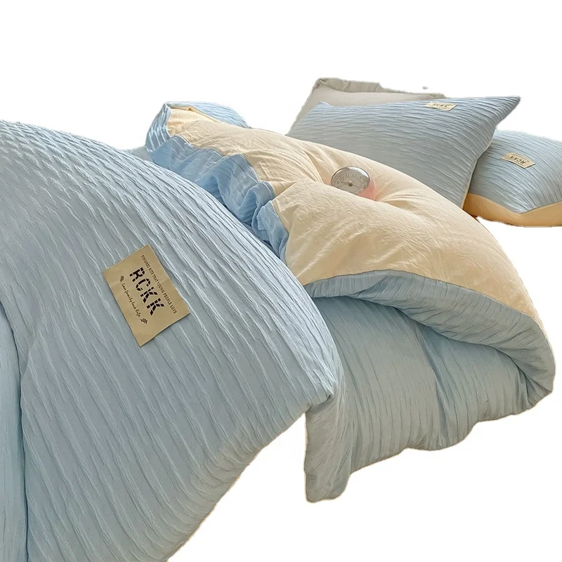 hot selling  100% cotton  embroidery logo  sleep aid bedding luxury bedding sets collections