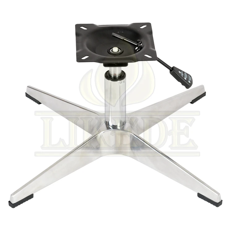 Лидер продаж, офисное кресло с фиксированным основанием, алюминиевое уличное вращающееся кресло, металлическое поворотное основание для подъема кресла, кресло с откидывающейся спинкой