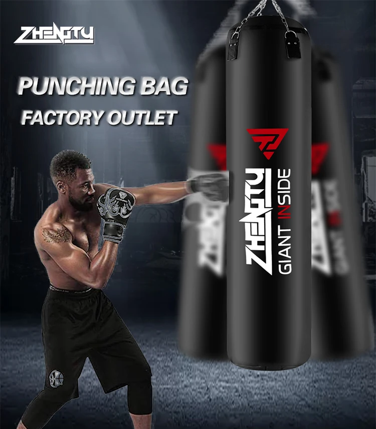 Custom high quality PU leather boxing free hanging stand training heavy punching bag boxing bag