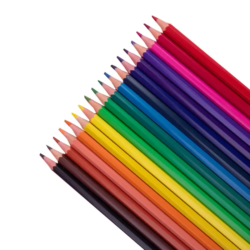 High value non-toxic environmental protection art set pen multi-color high quality colored pencil for kids wood drawing pencil