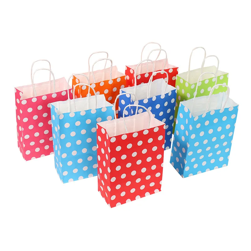 Luxurious Mini Red Paper Eco Friendly Retail Thank You Gift Hand Bags With Handles For Party Favors