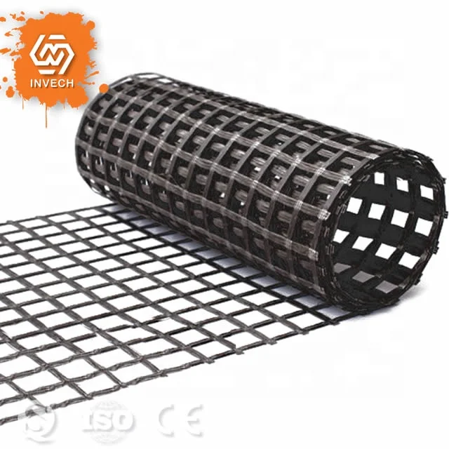 Hot Sale Invech Basalt Fiber Geog-rid Mesh for Concrete Road Reinforcement
