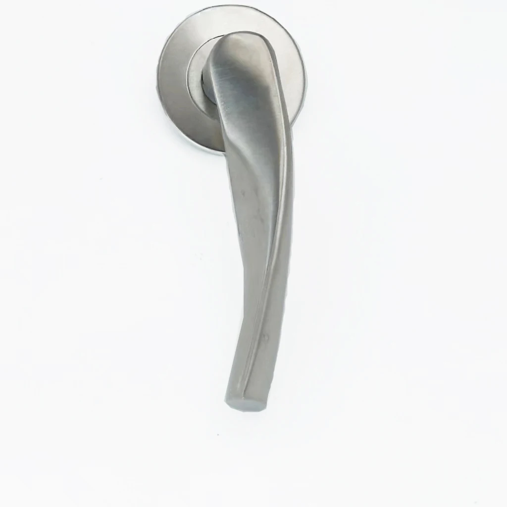 SS Door Handle European door handle rosette stainless steel entry interior lever door handle