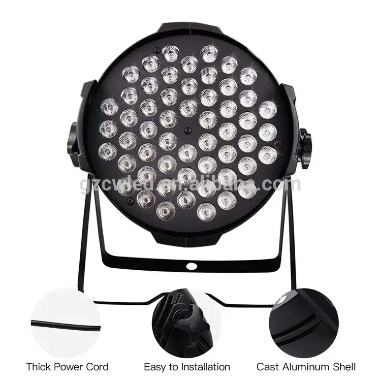 High Quality Indoor Outdoor 54*3W RGBW LED Par Light Beautiful Stage Lighting Equipment DMX512 Control Beam DJ Disco Night