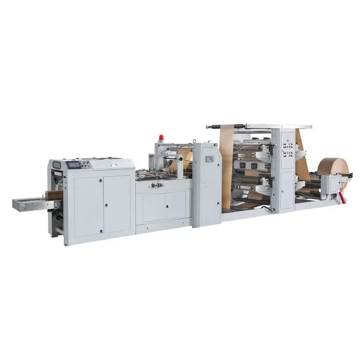 Hot Sale Professional Lower Price LSD-400+LST2700 Automatic High Speed Flexo Printing Paper Bag Making Machine