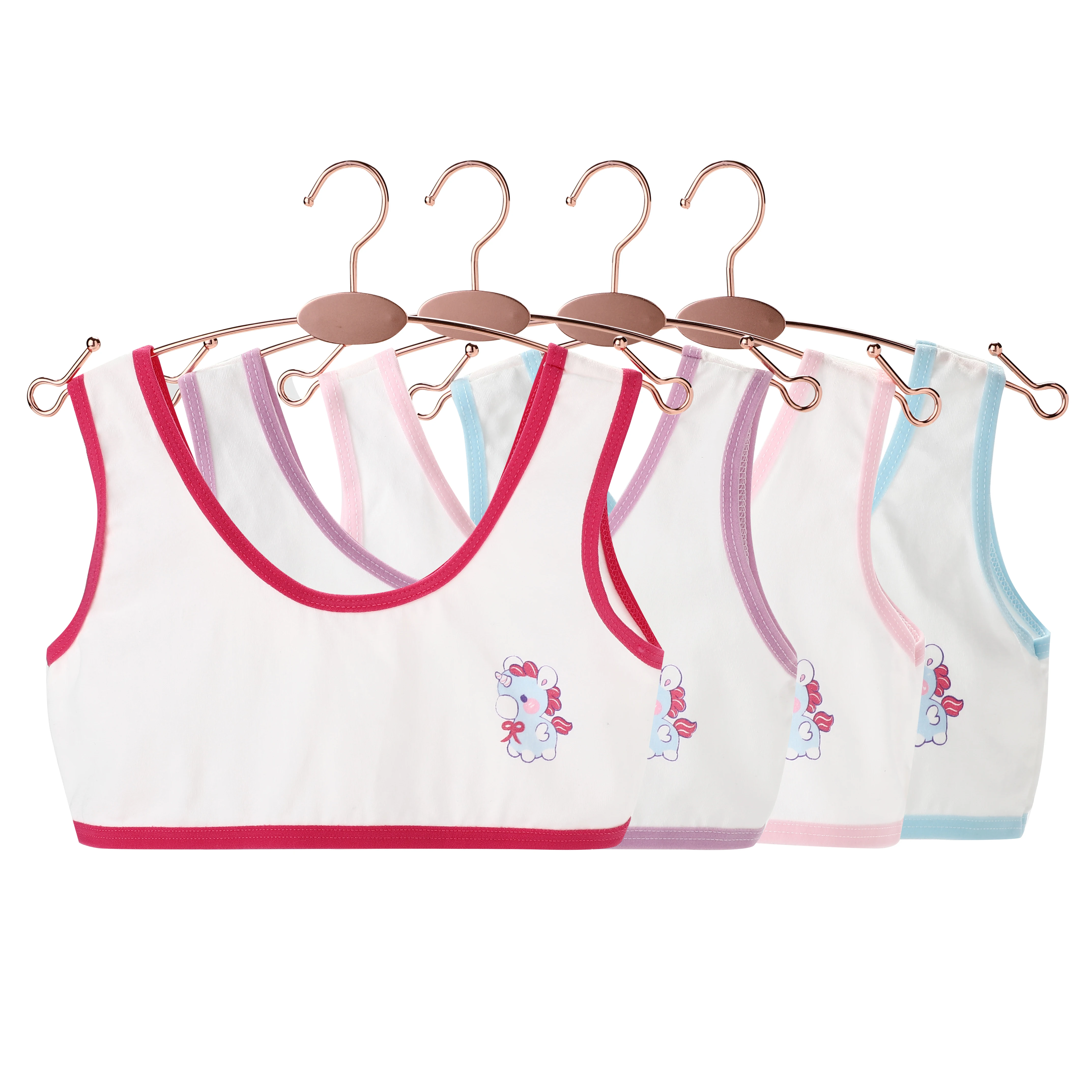 
Fashion Cotton Custom School Kids Children Training Sport Teen Girls Bras 