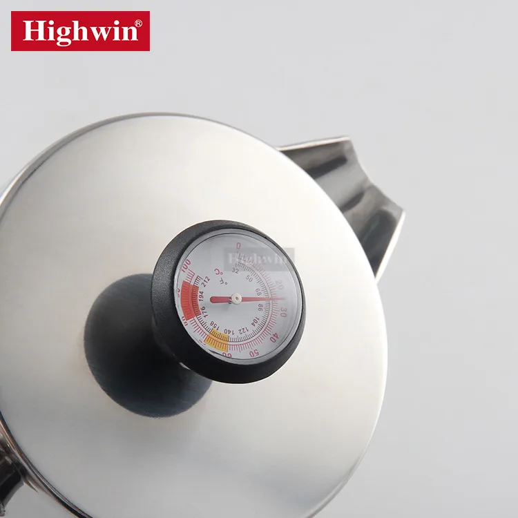 HIGHWIN из нержавеющей стали Prensa Francesa Espresso френч пресс кофеварка с термометром