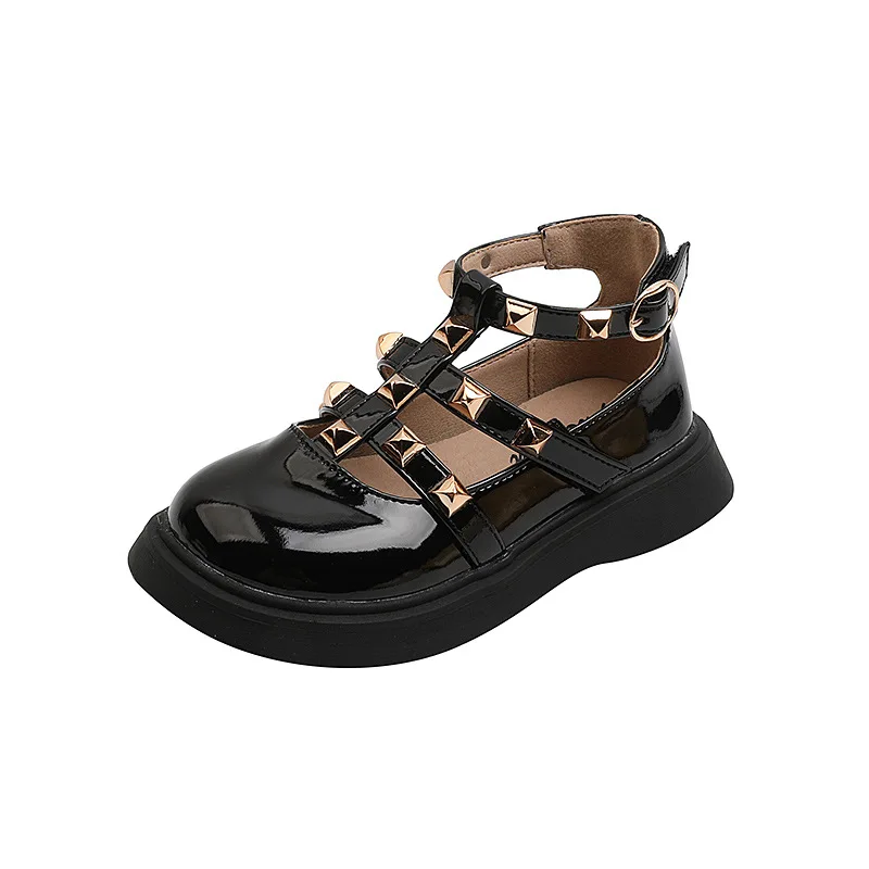 Nian OEM Sapatos de couro  New  Little Nice Manufacturer Flat Cheap Zipper Girls  Shoes Children Casual Shoes