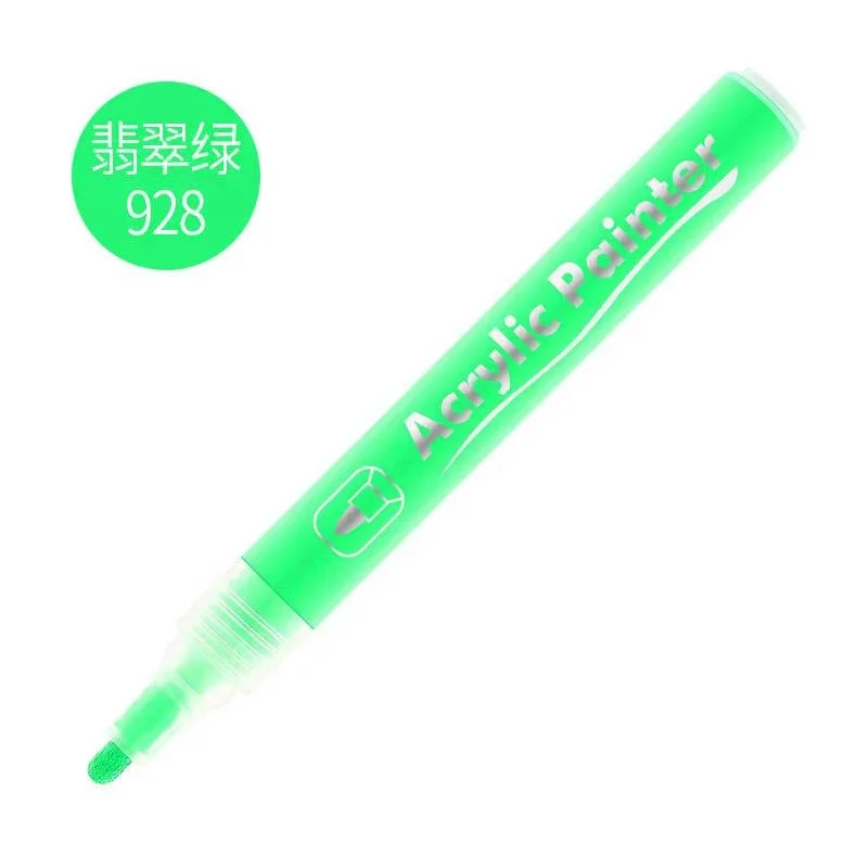 Wholesale 4 12 24 36 colorful acrylic painter Pen Set OEM Customized Art marker private Logo Packing for window/wood