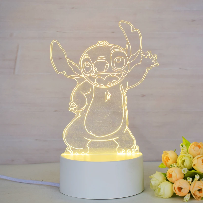 Wholesale Home Decor Art Toys White Soldier Kaw Figure Star LED Light Acrylic lamp 3D Vision Light Doll Decoration Wars