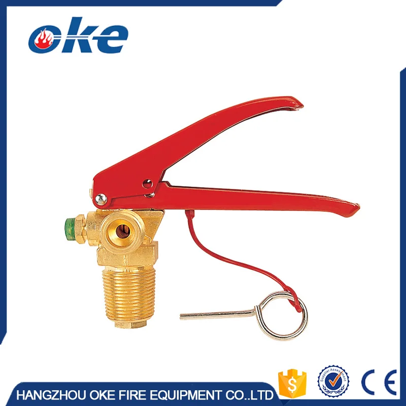 Okefire CO2 Fire Extinguisher High Pressure Brass Gauge Valve