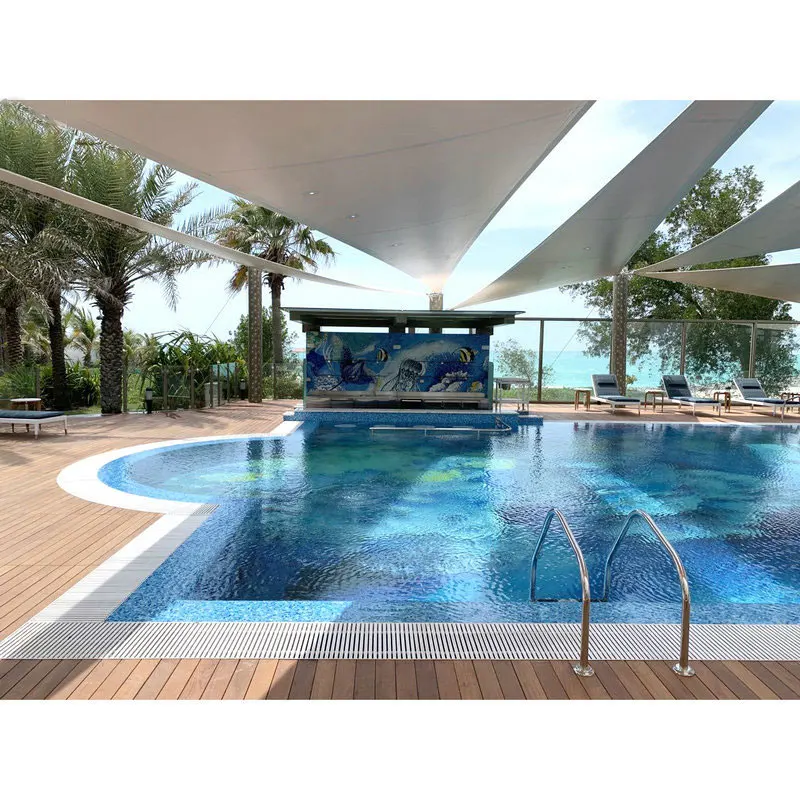 Customized Underwater world Art Swimming Pool Glass Mosaic Ocean Floor Decorative Picture Tiles for Pool