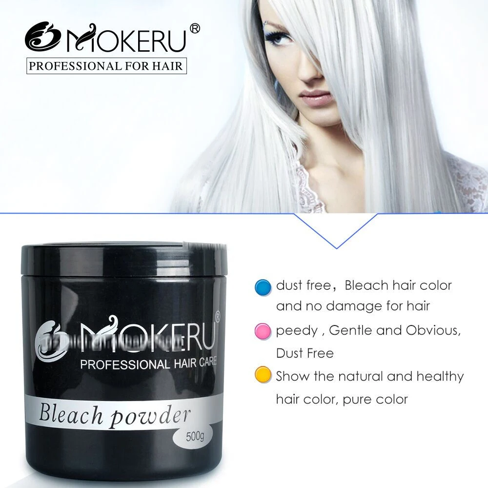 Wholesale Mokeru 500g Bleach Powder Ammonia Free Easy Fast Hair Bleaching Powder For Woman
