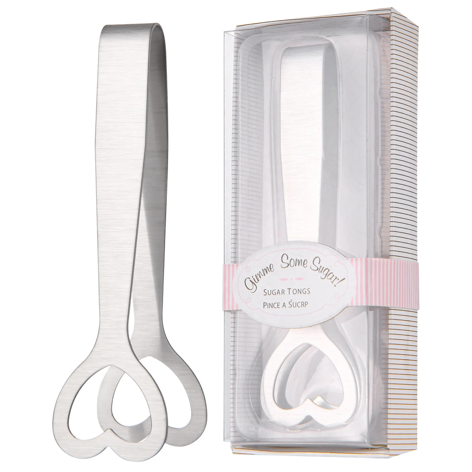 Manufacturer wholesale 20pcs/lot Wedding Souvenir Heart Shaped Sugar Tongs Baby Showers