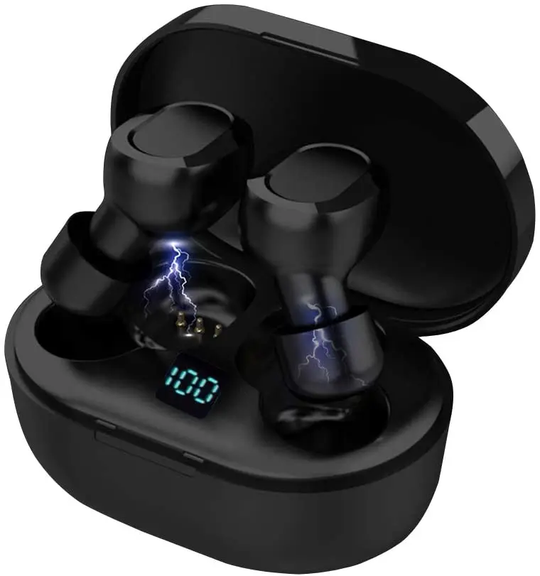 Amazon Top sell TWS BT In Ear Earphone Cheap Headphones Wireless LED Display Earbuds Gaming Headsets For Mobile Accessories