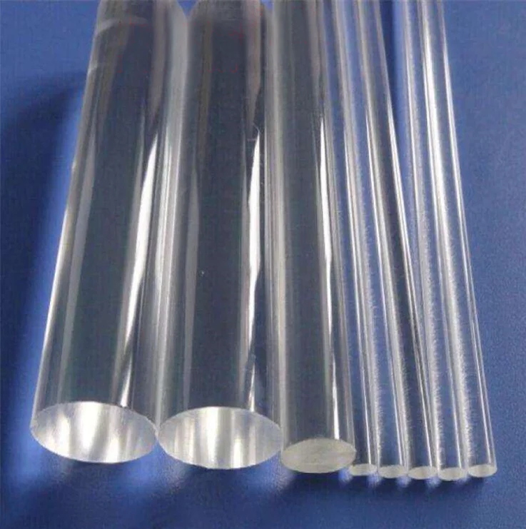 Factory customized clear and colorful cast acrylic rod
