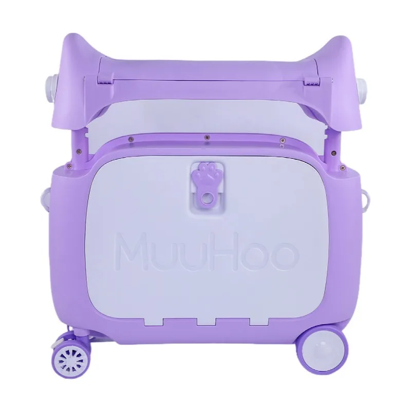 MUUHOO Cute mini Trip suitcase for children for School Travel Cute Strap Kids Bed Box Customized