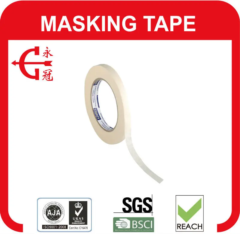 2cm width Wall Painting White Paper Adhesive Tape Drawing No Trace Masking Tape