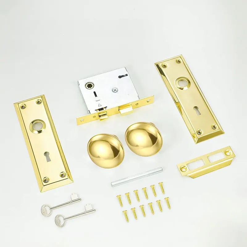 ULW wholesale door lock aluminum alloy interior door handle higher quality sphere handle lock for door