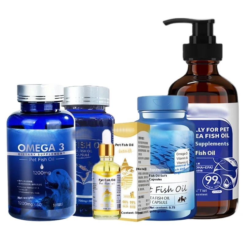 Manufacturer Wholesale Sardines Vegetable Pet Krill Oil Tablet Omega-3 Fish Oil for Cats