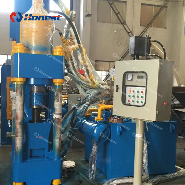 Automatic Vertical Hydraulic Briquetting Press for Aluminum Copper Steel Iron Chips