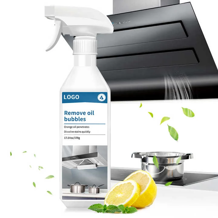 Multi-Purpose Foam Cleaner Spray Kitchen Oil Remover for Greasy Cooking Effective in Removing Oil from Surfaces