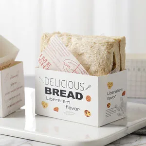 Custom Disposable Toast Holding Bread Hot Dog Doughnut Egg Waffle Sandwich Burger Take Out Lunch Paper Box