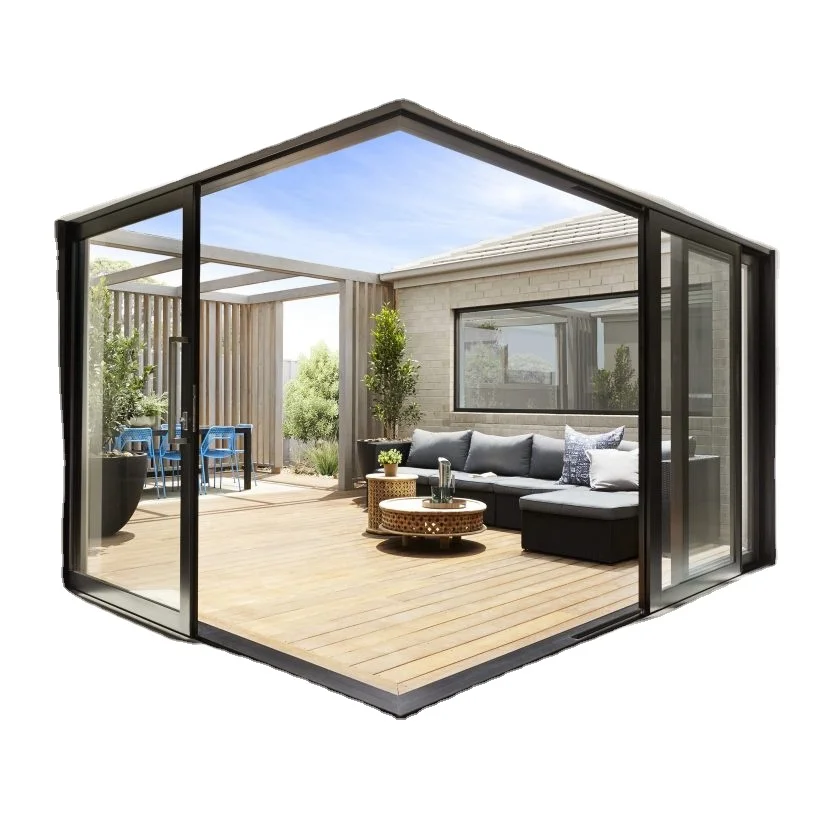 Internal home application casement and sliding at the same time fireproof Aluminum PT door