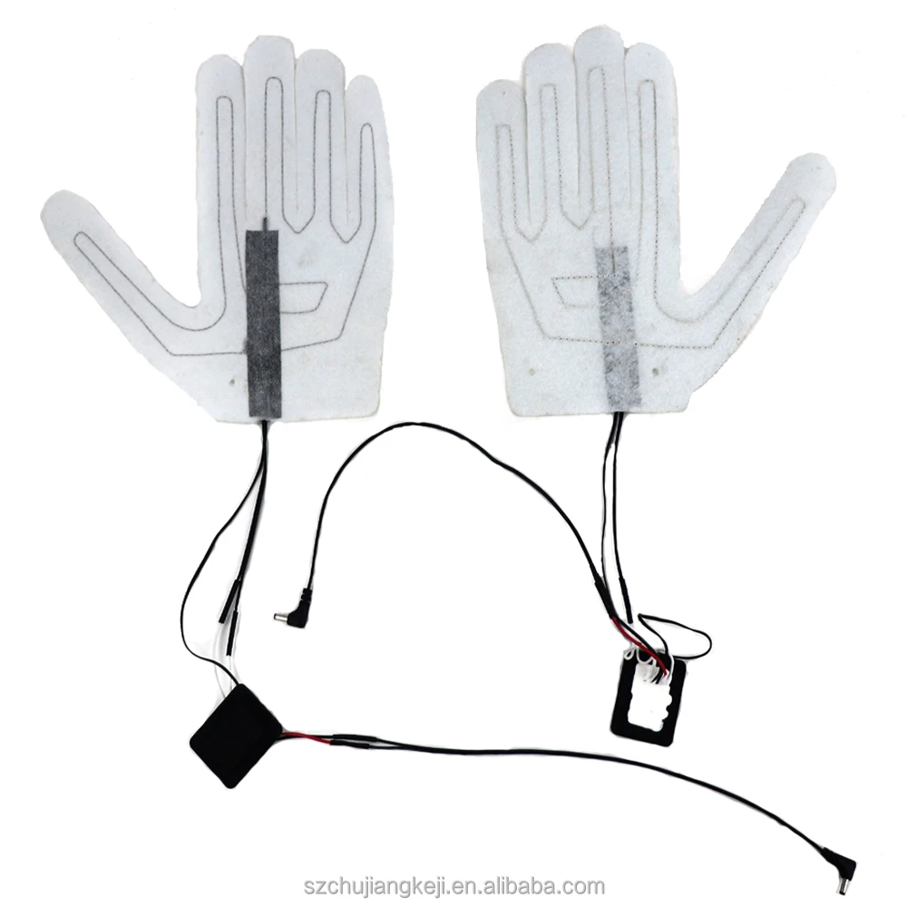 Composite heating wire 7.4 V electric heated gloves pad for heated gloves