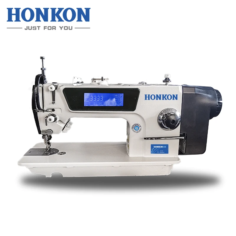 HK-5490-D3 Variabie Top and Bottom Feed Computer Lockstitch Sewing Machine 0-15mm,0-15mm Max. Sewing Thickness DBX1 9-14# HONKON