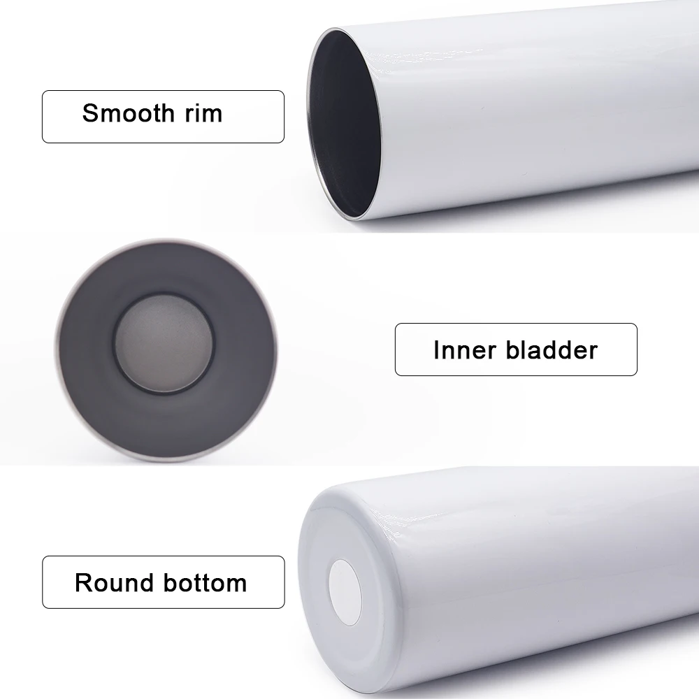 us warehouse Double Wall 15oz 20oz 30oz stainless steel sublimation blanks skinny tumbler straight with straw