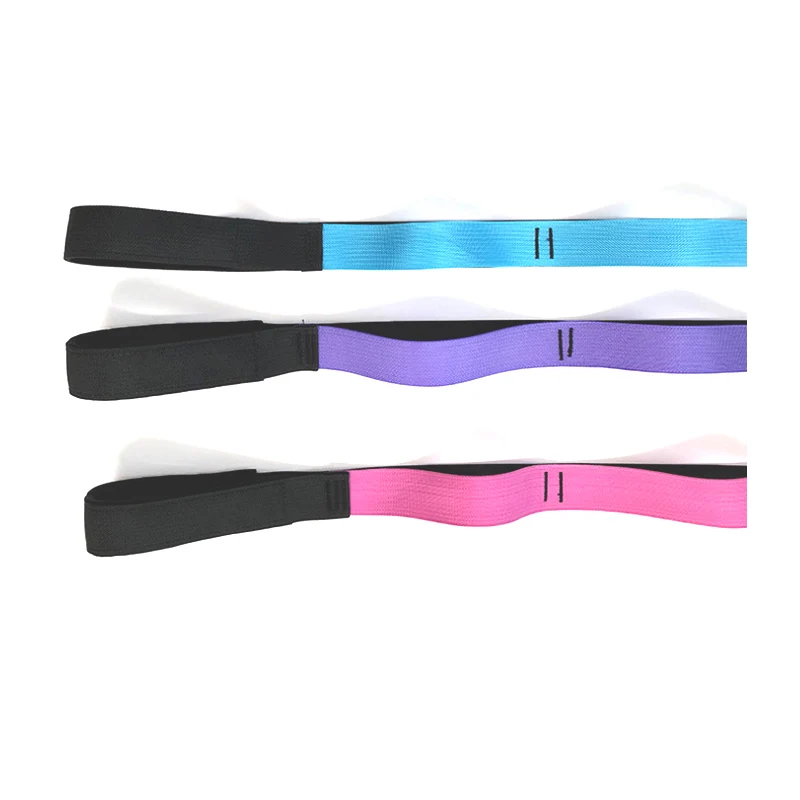Yoga Stretch Out Strap Nylon Stretching Strap With 8/10/12 Loops Stretch Strap Yoga Strap Stretch OEM Customized Logo