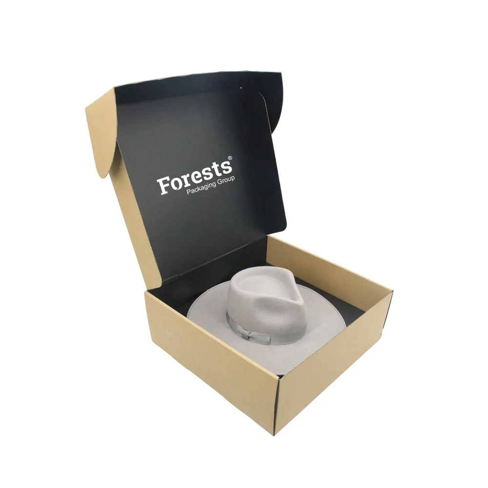 Customized Colored Printed Mailer Shipping Folding Durable Hat Boxes Wholesale Packaging Box