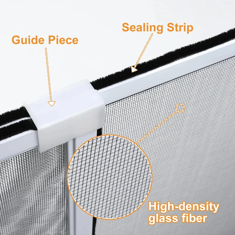 Wholesale Retractable Mosquito Window Screens Frame Aluminum Sliding Screen Window