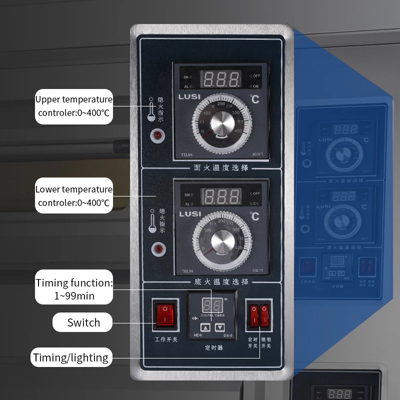 Commercial Big Gas Bakery 3 Deck 6 Tray Gas Automatic Cake and Bread gas oven for bakery