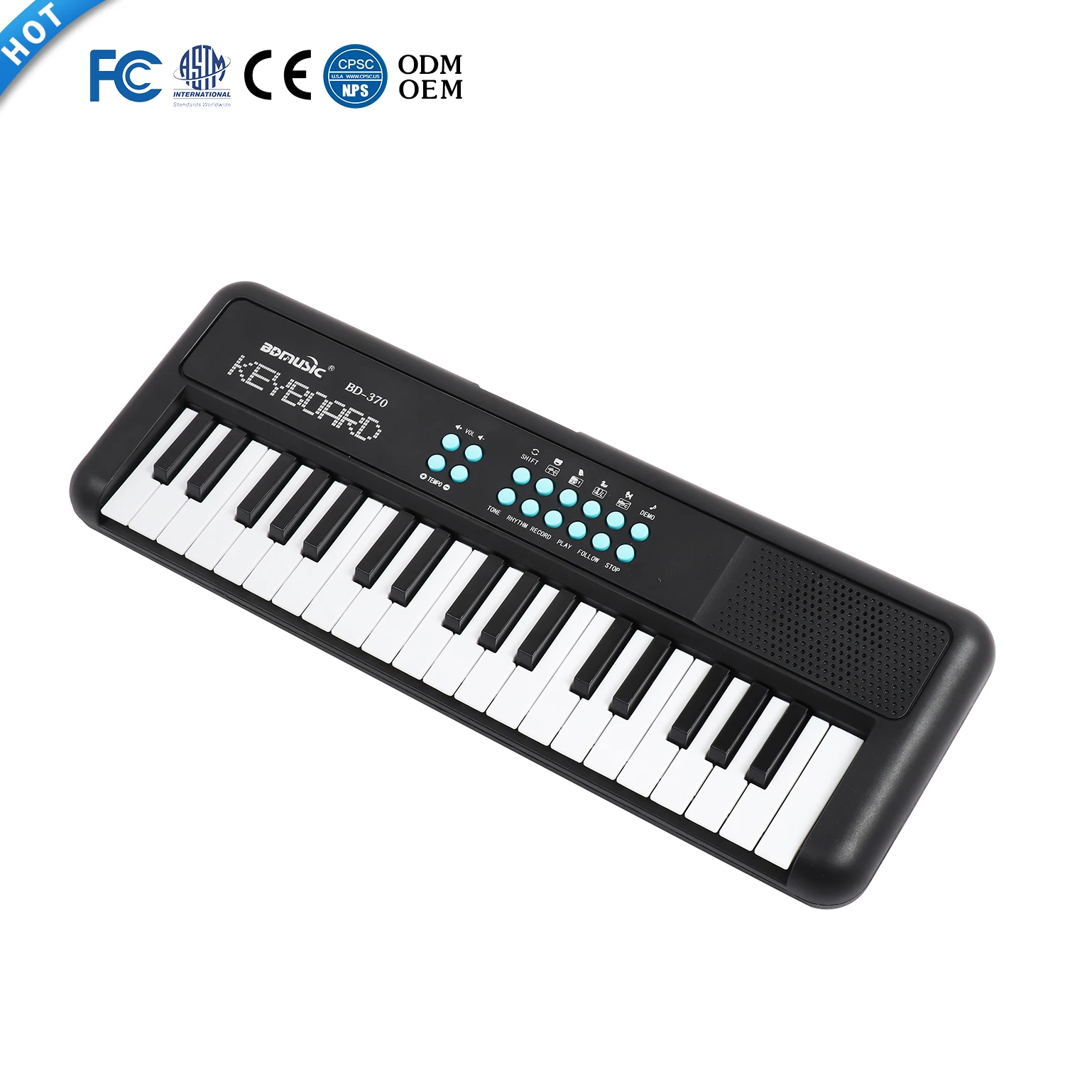 BD Music 37 Keys Hot Selling Mini Toy Musical Instruments Keyboard Multi function Good Looking Keyboard as Best Birthday Gift