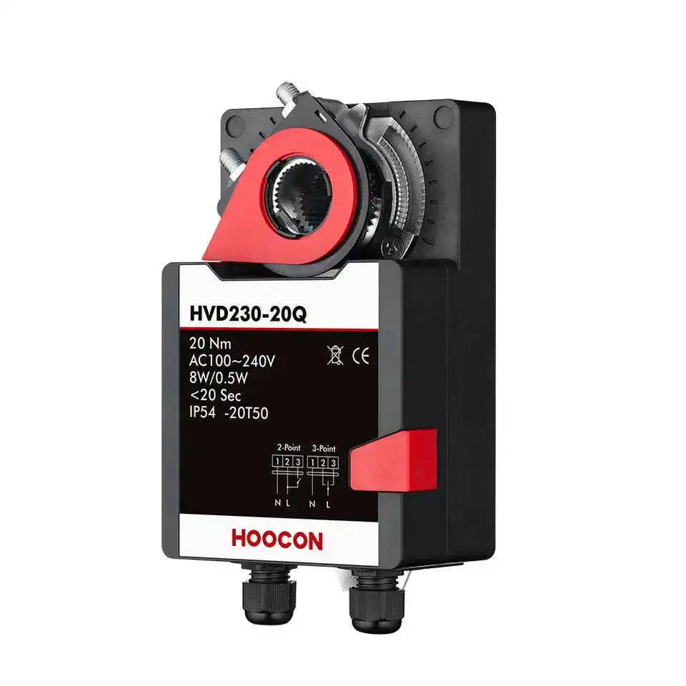 HVAC System Motorized Fast Running Damper Actuator 20Nm 24V Control Actuator for Sale