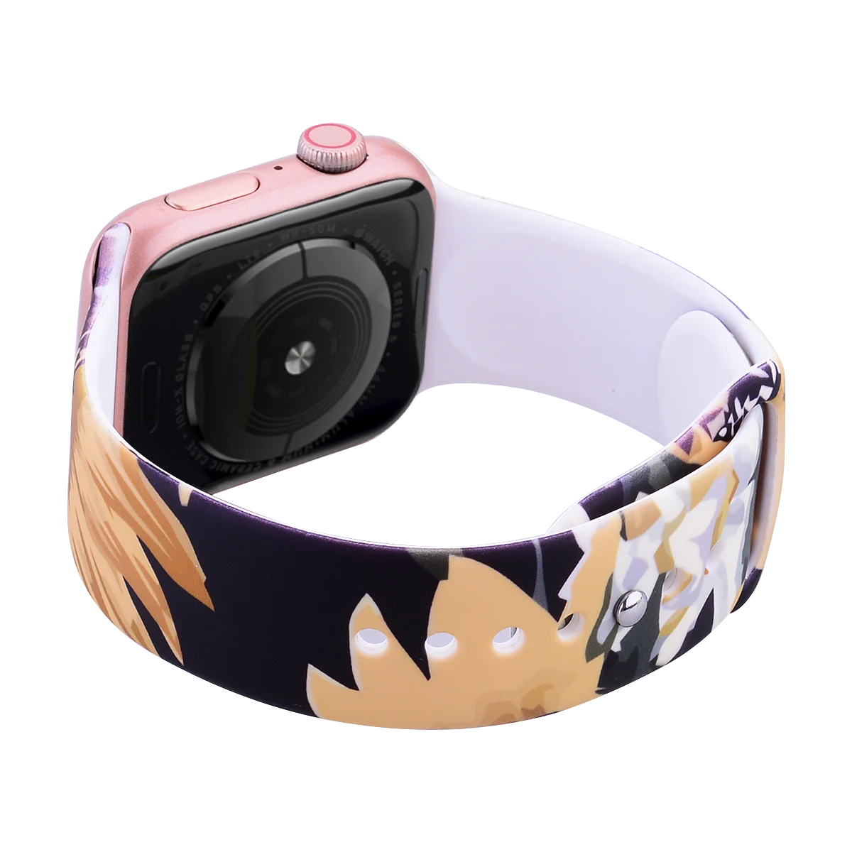  Дизайнерский силиконовый ремешок для часов с принтом 44 мм apple watch ремешки iwatch band 4 5 поддержка небольшой партии индивидуальная