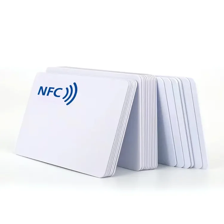Персонализированная однотонная матовая черная смарт-карта Ntag216 Nfc ПВХ цифровая Nfc-карта