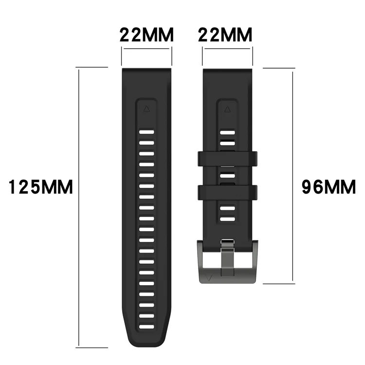 Quick Release Rubber Strap Smart Watch Wristband Silicone Watch Bands For Garmin Fenix5 5S 5X 6X 7X Watchband
